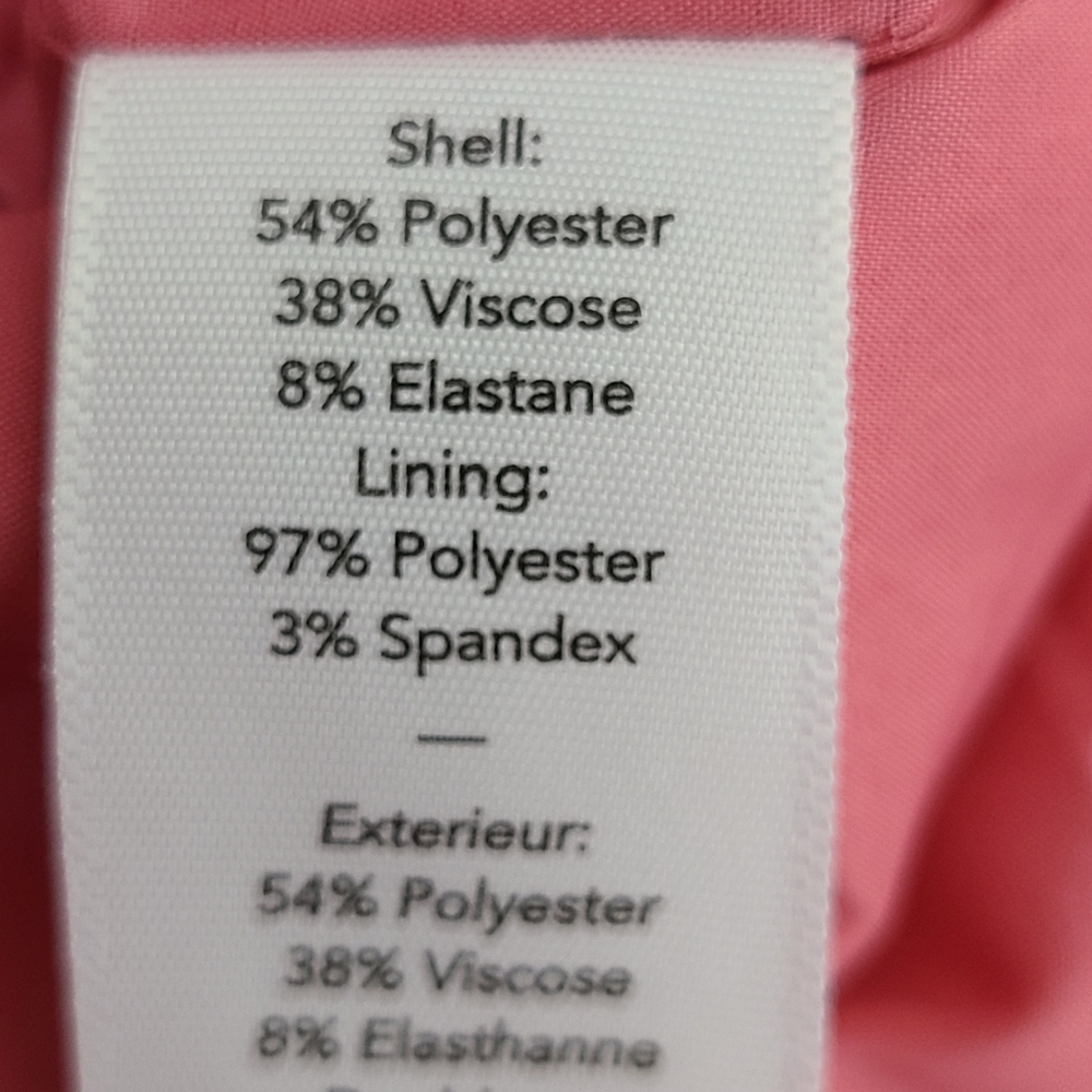 Elizabeth & James pink strappy v-neck midi pastel NWOT dress, sz 12 (PTP 16.5") - Picture 7 of 8